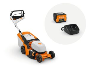 Masina de tuns iarba cu acumulator Stihl RMA 448.3 V cu 1x acumulator AK 30 S si 1x incarcator AL 101